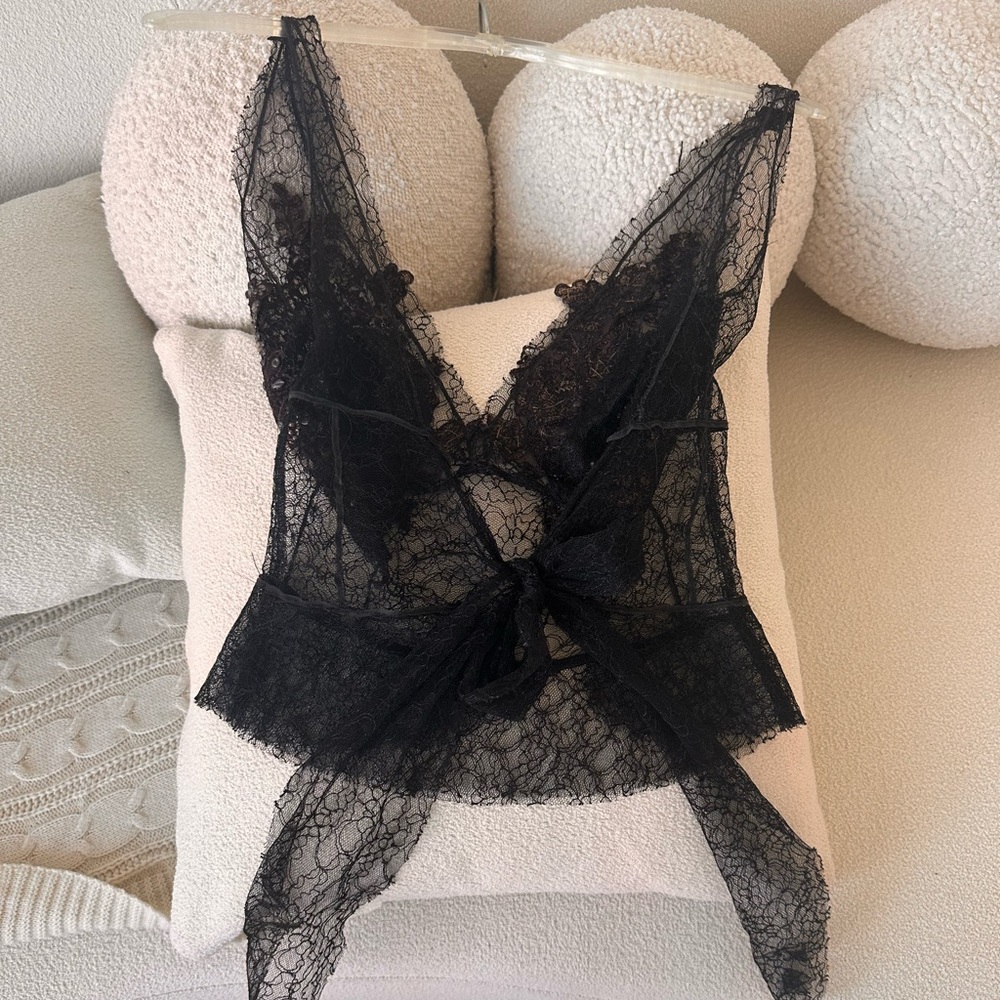 Ema SAVAHL Y2K Lace Top S - Picture 4 of 5